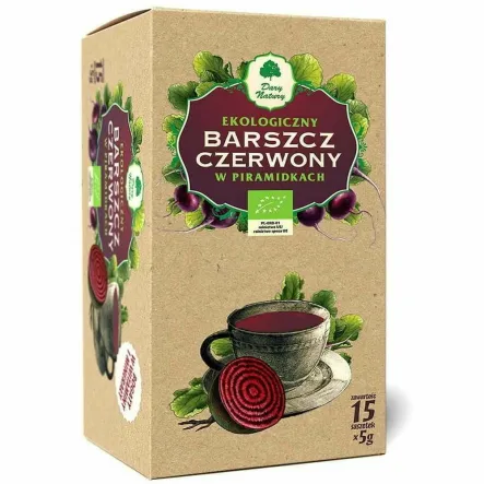 Barszcz Czerwony EKO w Piramidkach 75 g (15x 5 g) - Dary Natury