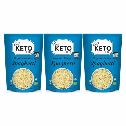 3 x  Makaron Keto (Konjac Typu Noodle Spaghetti) Bio 270 g (200 g) - Keto Chef