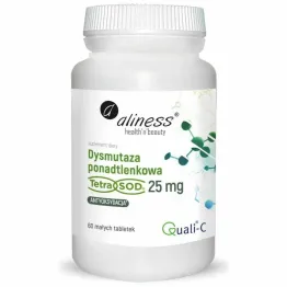 Dysmutaza Ponadtlenkowa Tetra SOD 25 mg 60 Tabletek - Aliness