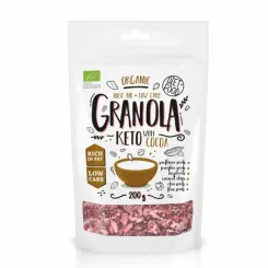 Bio Keto Granola z Kakao i Olejkiem Pomarańczowym 200 g - Diet Food