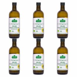 6 x Olej Słonecznikowy do Smażenia BIO 1 l - EkoWital