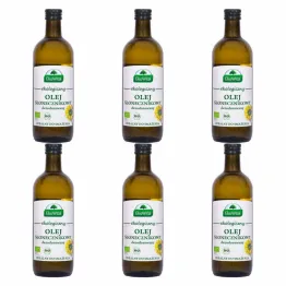 6 x Olej Słonecznikowy do Smażenia BIO 1 l - EkoWital