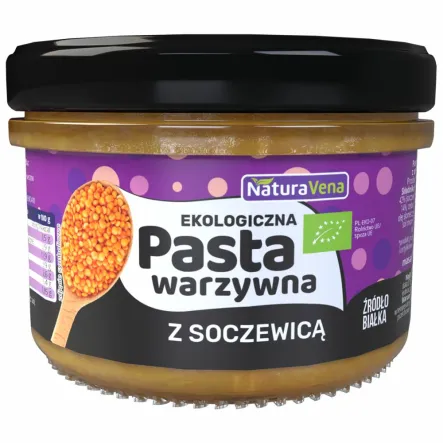 Pasta Warzywna z Soczewicą 185 g Bio - NaturAvena