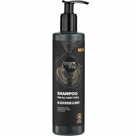 Szampon dla Mężczyzn Blackwood and  Mint 280 ml - Organic Shop