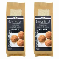 Zestaw 2 x Mieszanka do Wypieku Keto Bułek Bezglutenowa 310 g - Pięć Przemian