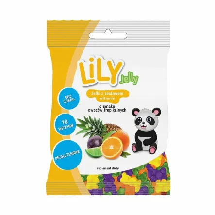 Żelki Owocowe Tropikalne 80 g Lily Jelly -  Przecena Krótka Data Minimalnej Trwałości
