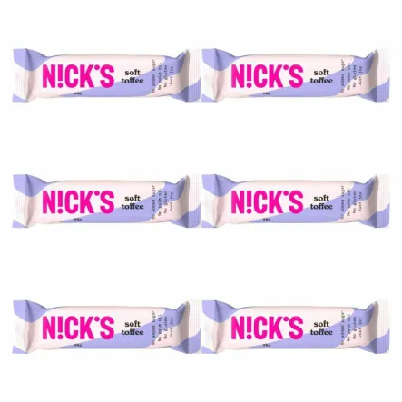 6 x Baton z Nadzieniem Toffi w Czekoladzie Mlecznej Soft Toffee 28 g - Nick's