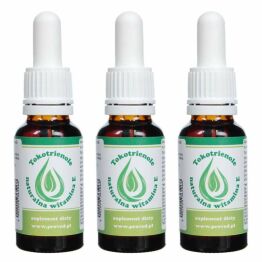 Zestaw 3 x Tokotrienole - Naturalna Witamina E w Kroplach 20 ml - Proved 