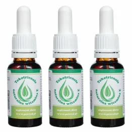 Zestaw 3 x Tokotrienole - Naturalna Witamina E w Kroplach 20 ml - Proved 