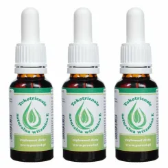 Zestaw 3 x Tokotrienole - Naturalna Witamina E w Kroplach 20 ml - Proved 