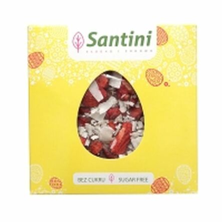 Czekolada Mleczna z Truskawkami i Kokosem WIELKANOC 80 g - Santini