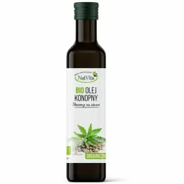 Olej Konopny Tłoczony na Zimno Bio 500 ml - Natvita
