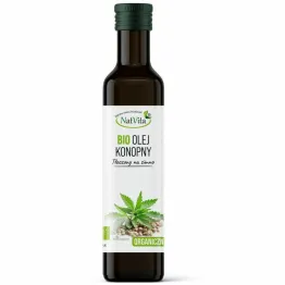 Olej Konopny Tłoczony na Zimno Bio 500 ml - Natvita