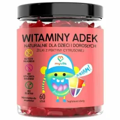 Żelki Naturalne Witaminy ADEK 60 Sztuk - MyVita