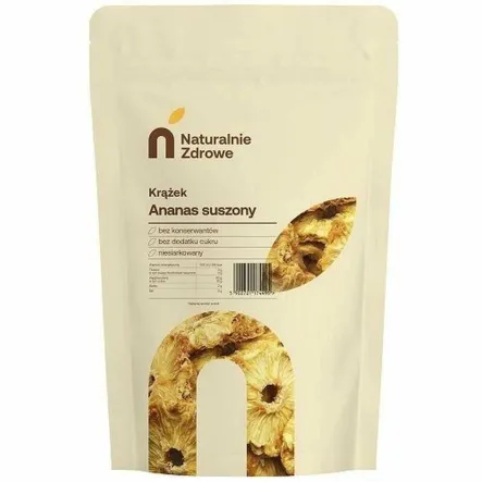 Ananas Suszny Krążek 500 g - Naturalnie Zdrowe