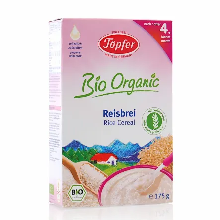 Kaszka Ryżowa od 4 miesiąca Bezglutenowa Bio 175 g Topfer