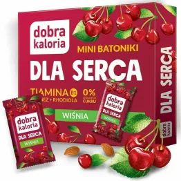 Mini Batoniki Dla Serca Wiśnia 102 g (6x 17 g) - Dobra Kaloria