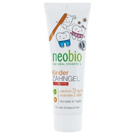 Pasta (Żel) do Mycia Zębów dla Dzieci Jabłko i Papaja 50 ml - Neobio