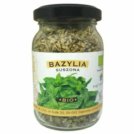 Bazylia Suszona BIO 35 g - Pięć Przemian