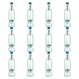 12 x Naturalna Woda Mineralna Naturalnie Wysoko Nasycona CO2 Wysoko Zmineralizowana Butelka Szklana  500 ml - Borjomi