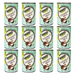 Zestaw 12 x Napój Kokosowy w Puszce 17% Tłuszczu Bio 400 ml Cocomi