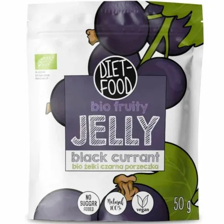 Żelki Czarna Porzeczka BIO 50 g - Diet Food
