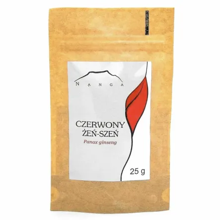 Żeń-Szeń Prawdziwy Czerwony Mielony 25 g - Nanga
