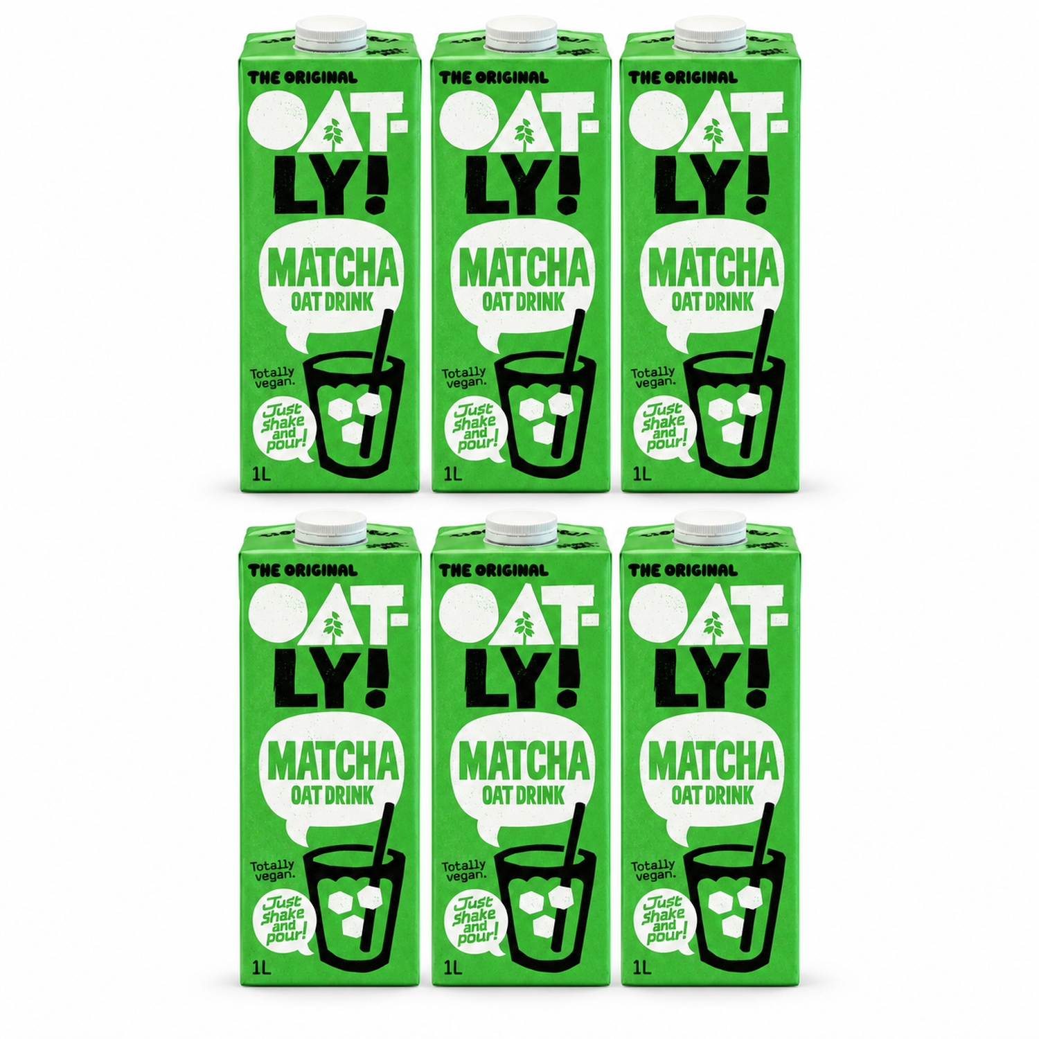 6 x Napój Owsiany z Matchą z Dodatkiem Wapnia 1 l - Oatly