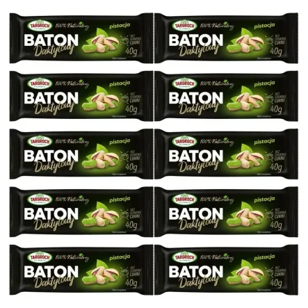 10 x Baton Daktylowy z Pistacją 40 g - Targroch