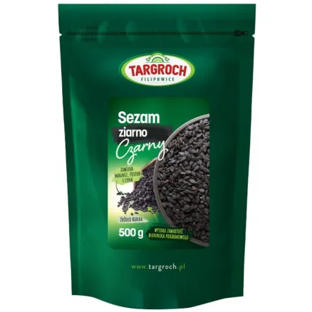 Sezam Czarny Ziarno 500 g - Targroch