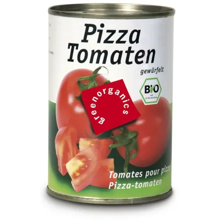 Pomidory w Kawałkach Na Pizzę (Puszka) Bio 400g-Green