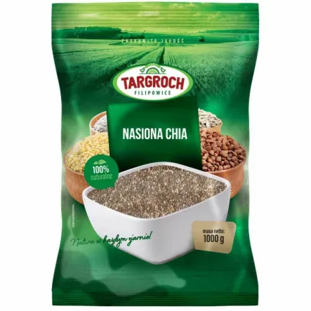 Nasiona Chia - Szałwia Hiszpańska 1 kg Flowpack - Targroch