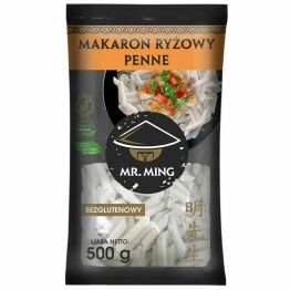 Makaron Ryżowy PENNE Bezglutenowy 500 g - Mr. Ming