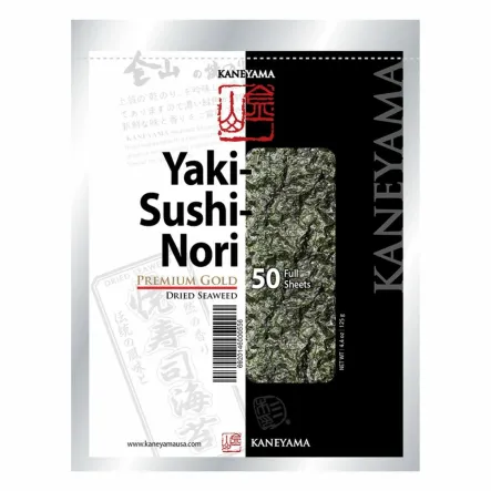 Suszone Wodorosty Glony Nori Gold 50 Arkuszy 120 g - Kaneyama