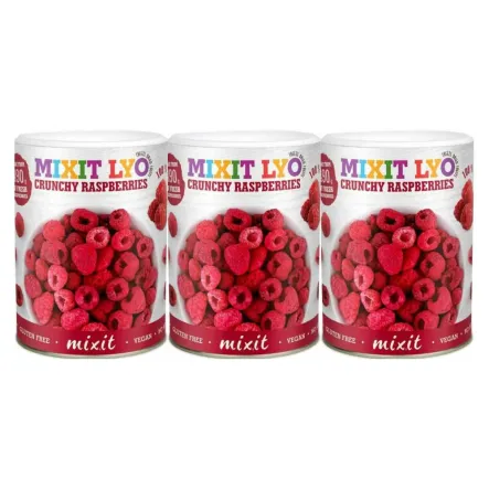 3 x Malina - Chrupiące Owoce (Owoce Liofilizowane) 70 g - Mixit