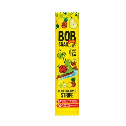 Przekąska Gruszkowo - Ananasowa Bez Dodatku Cukru 14 g - Bob Snail