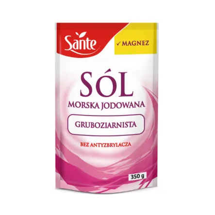 Sól Morska Gruboziarnista z Magnezem 350 g Sante