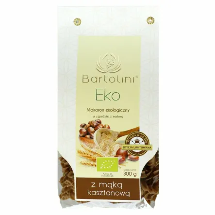 Makaron Semolinowy z Mąką Kasztanową Świderki Bio 300 g Bartolini