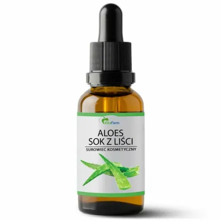 Aloes Sok z Liści Surowiec Kosmetyczny 50 ml - Vitafarm