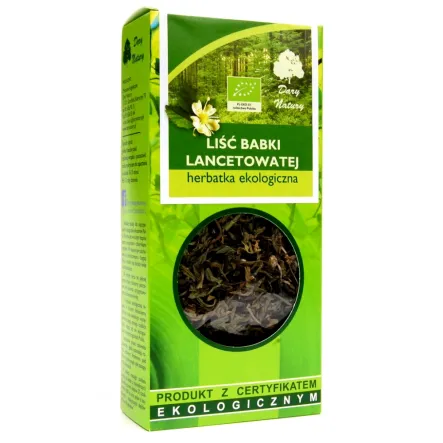Herbatka Eko Liść Babki Lancetowatej 25 G Dary Natury 