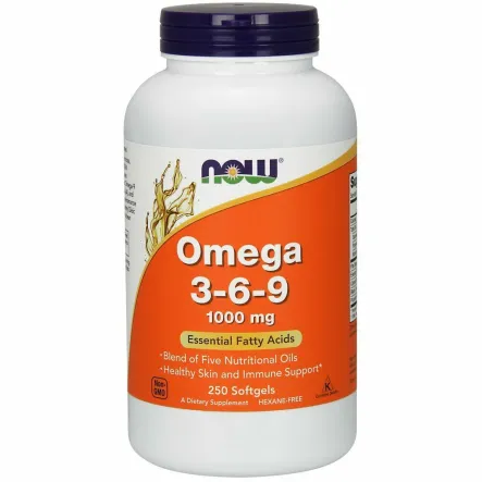 Omega 3-6-9 1000 mg 100 Kapsułek Now