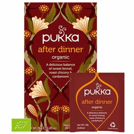 Herbatka Ziołowa AFTER DINNER BIO 36 g (20 Saszetek) - Pukka 