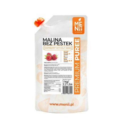 Puree Malina Premium Pulpa 1 kg Menii