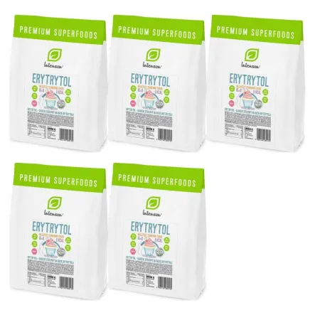 Zestaw 5 x Erytrol 1 kg - Erytrytol- INTENSON