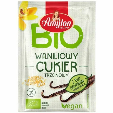Cukier Waniliowy Trzcinowy Bio 20 g - Amylon