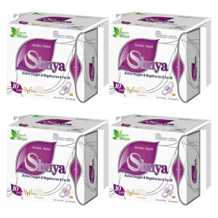 4 x Ultracienkie Podpaski Dzienne 10 sztuk - Shuya Health