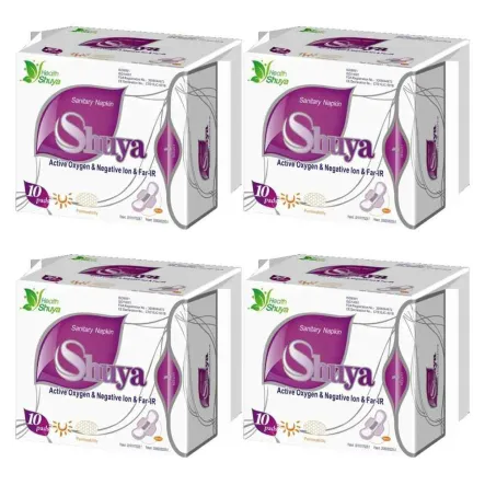 4 x Ultracienkie Podpaski Dzienne 10 sztuk - Shuya Health