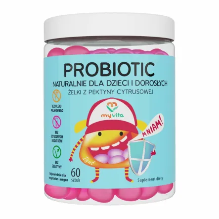 Żelki Naturalne Probiotic 60 sztuk - MyVita