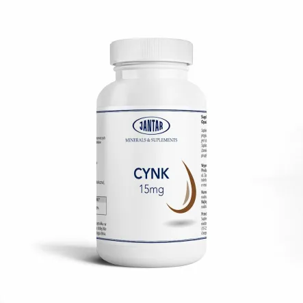 Cynk 60 kapsułek (15 mg) - Jantar