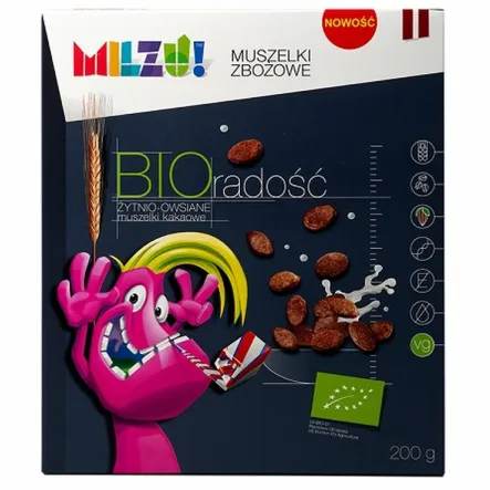 Muszelki Żytnio - Owsiane z Kakao 